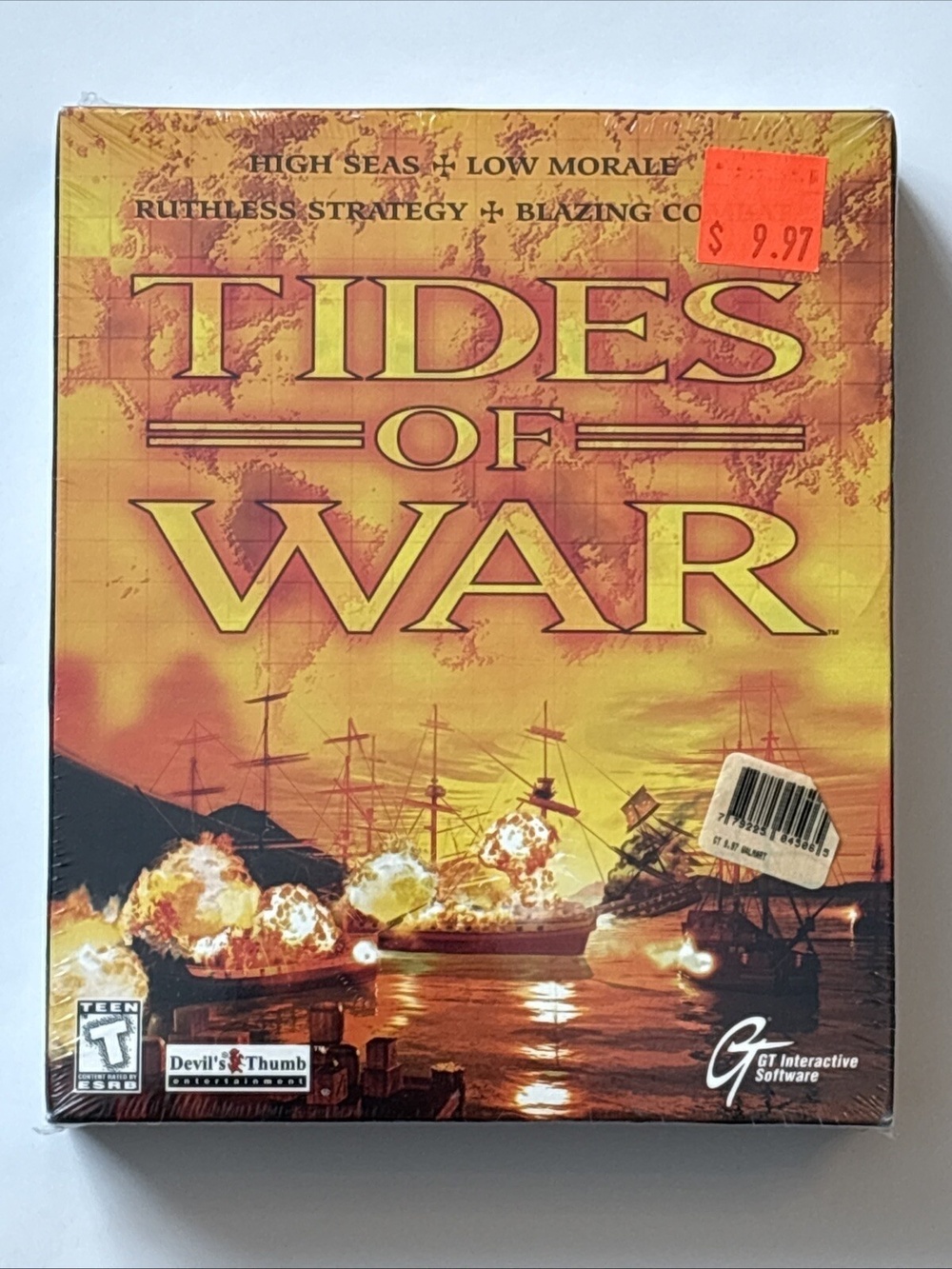 Tides Of War PC CD-ROM Big Box Computer Software Video Game 1998 *New Sealed*